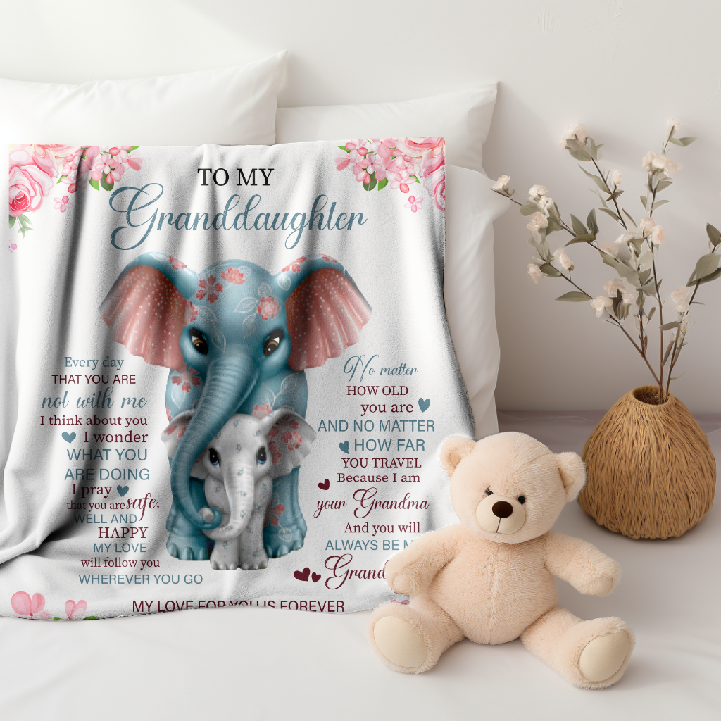 My Little Elephant - Cozy Plush Fleece Blanket