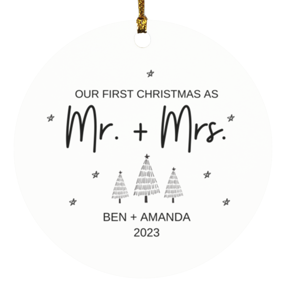 First Christmas Married Ornament