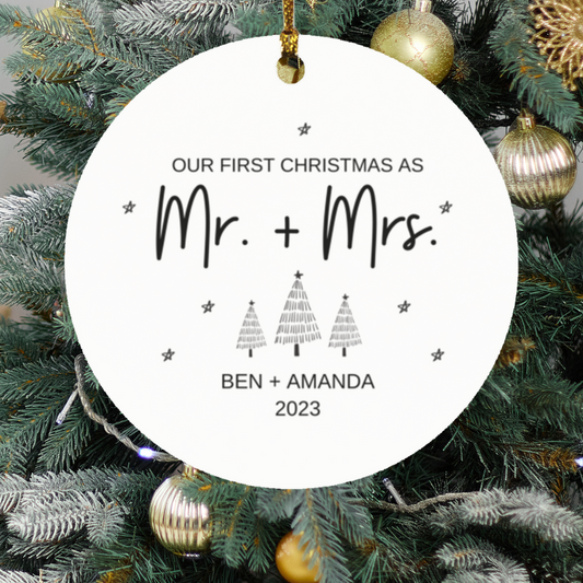 First Christmas Married Ornament