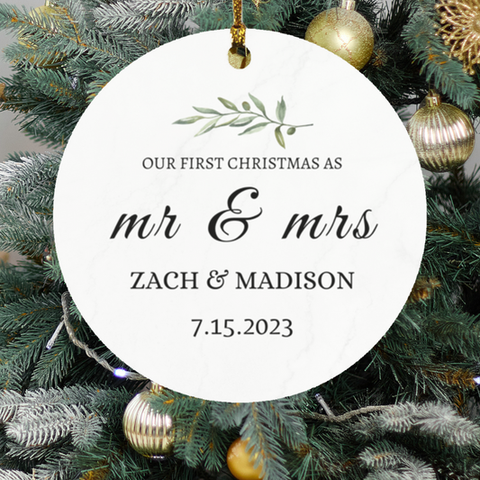 First Christmas Married Ornament