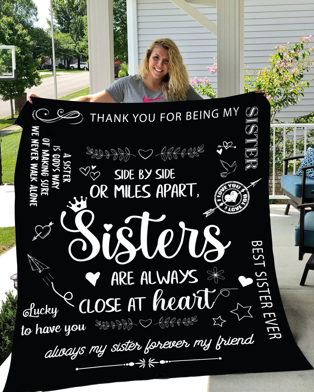 Sisterly Love - Cozy Plush Fleece Blanket