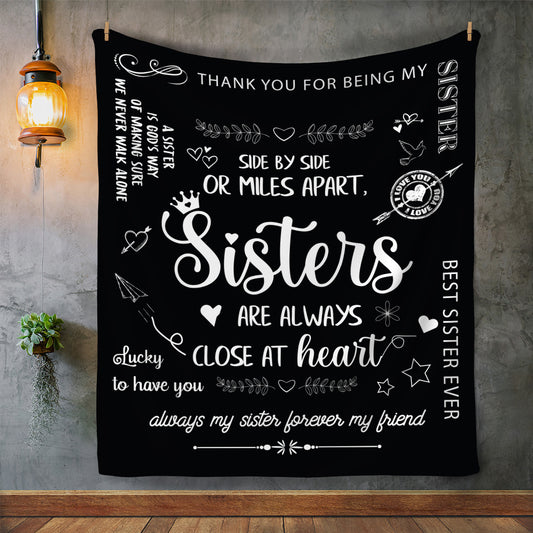 Sisterly Love - Cozy Plush Fleece Blanket