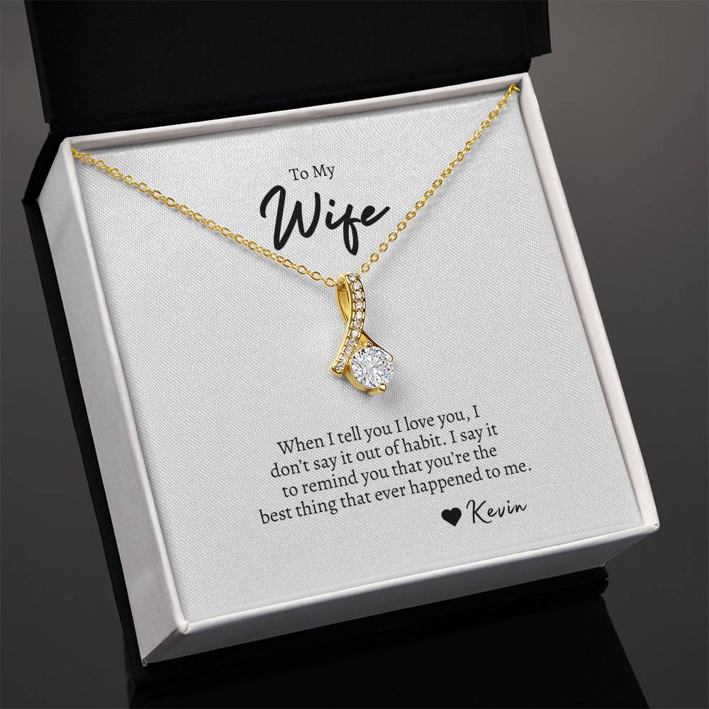 To My Wife | Alluring Beauty Necklace