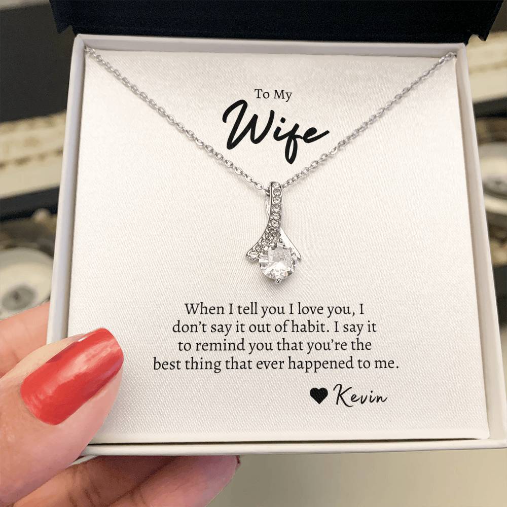 To My Wife | Alluring Beauty Necklace