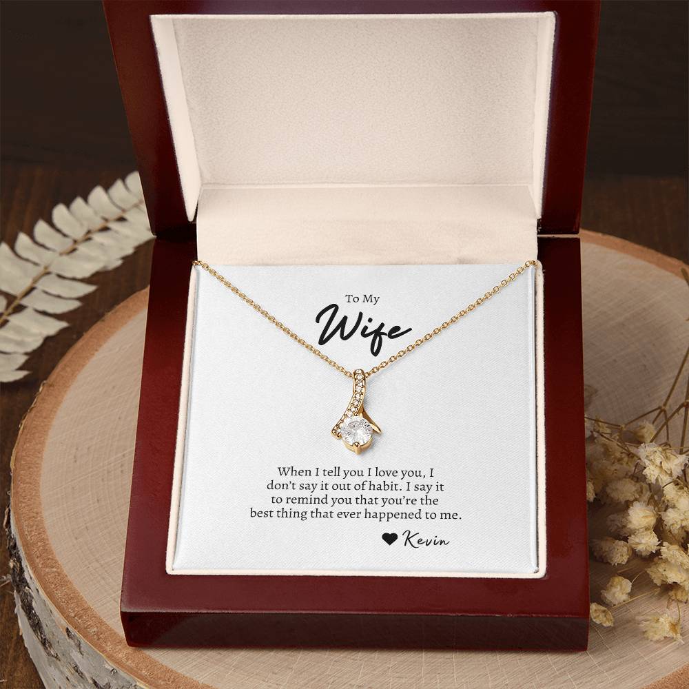 To My Wife | Alluring Beauty Necklace