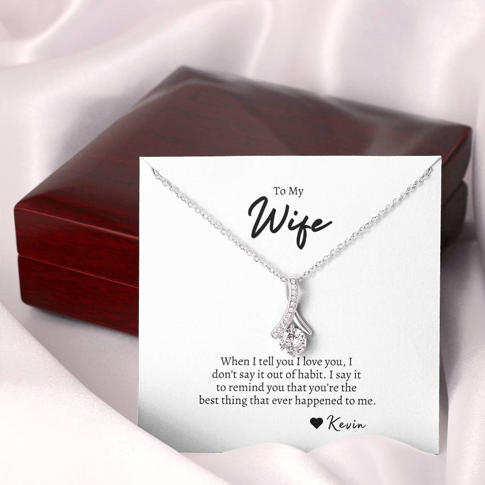 To My Wife | Alluring Beauty Necklace