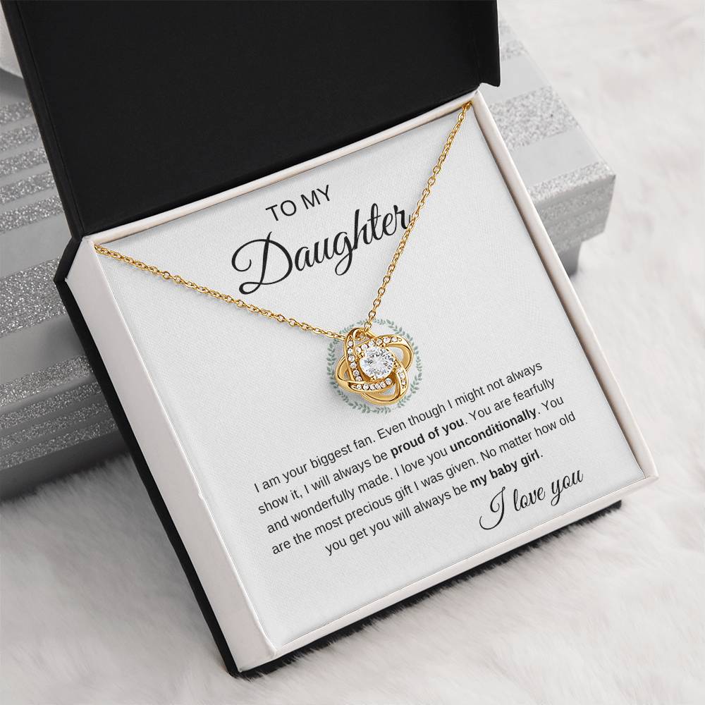 To My Daughter | Love Knot Necklace