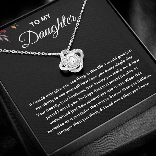 To My Daughter | Love Knot Necklace