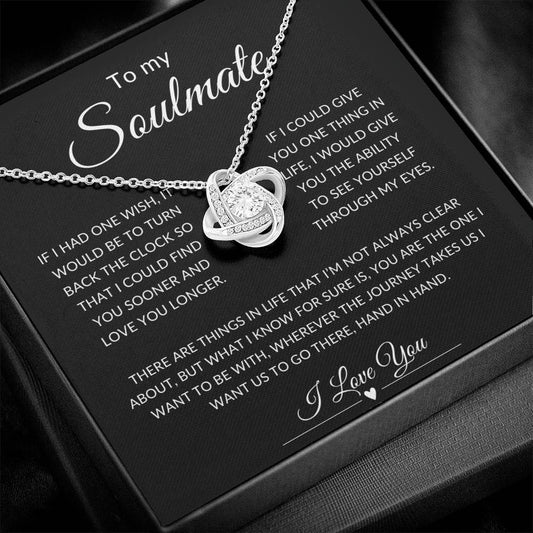 To My Soulmate | Love Knot Necklace