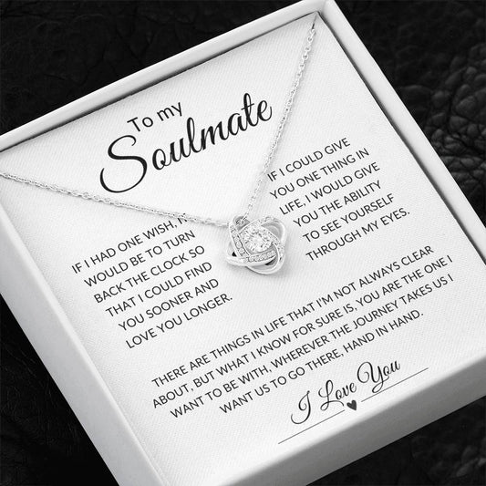 To My Soulmate | Love Knot Necklace