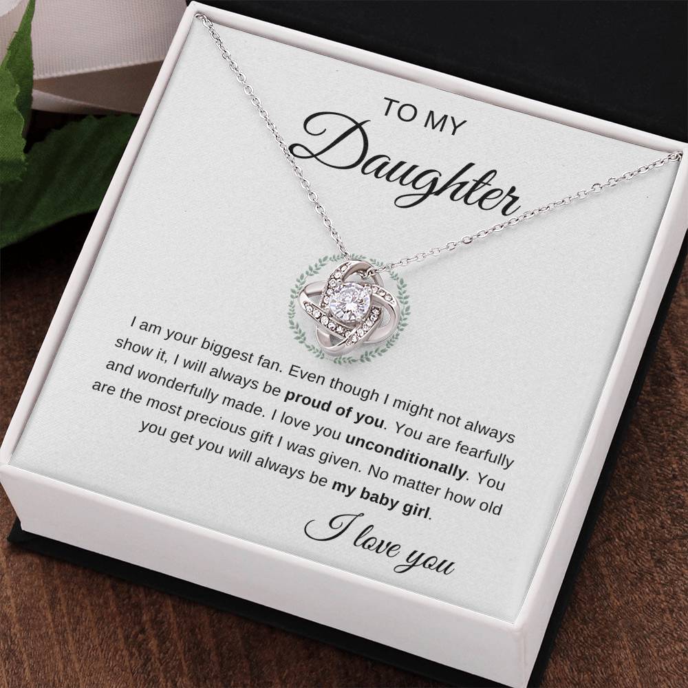 To My Daughter | Love Knot Necklace