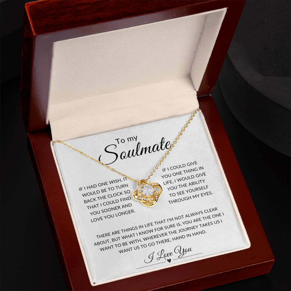 To My Soulmate | Love Knot Necklace