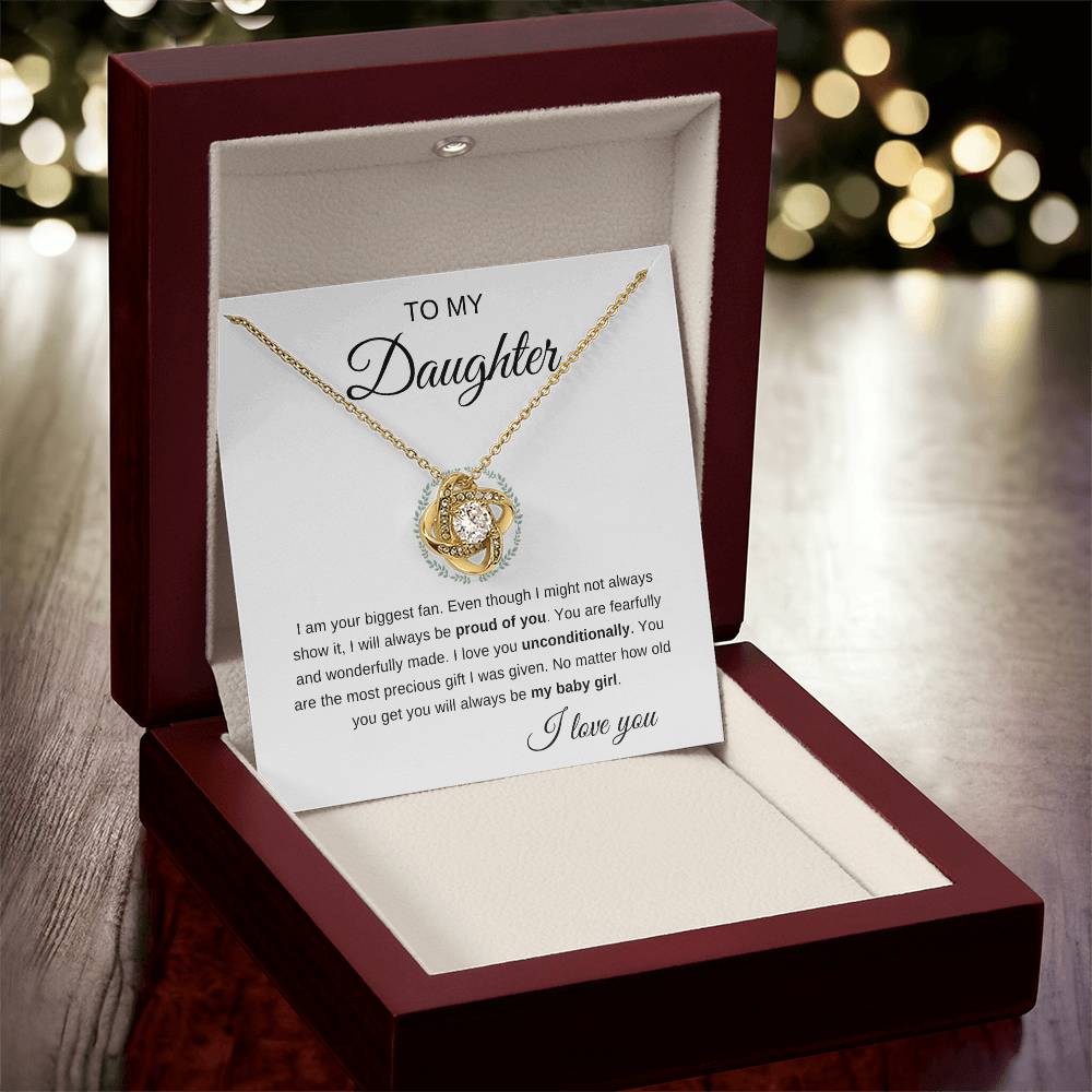 To My Daughter | Love Knot Necklace