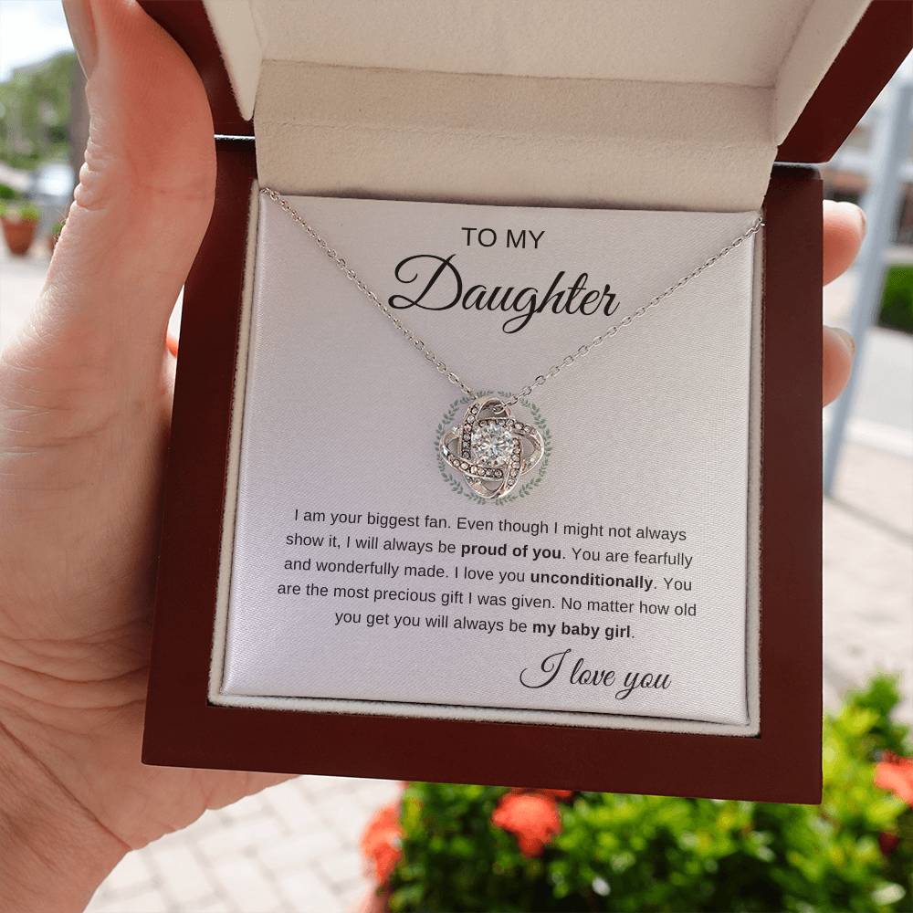 To My Daughter | Love Knot Necklace