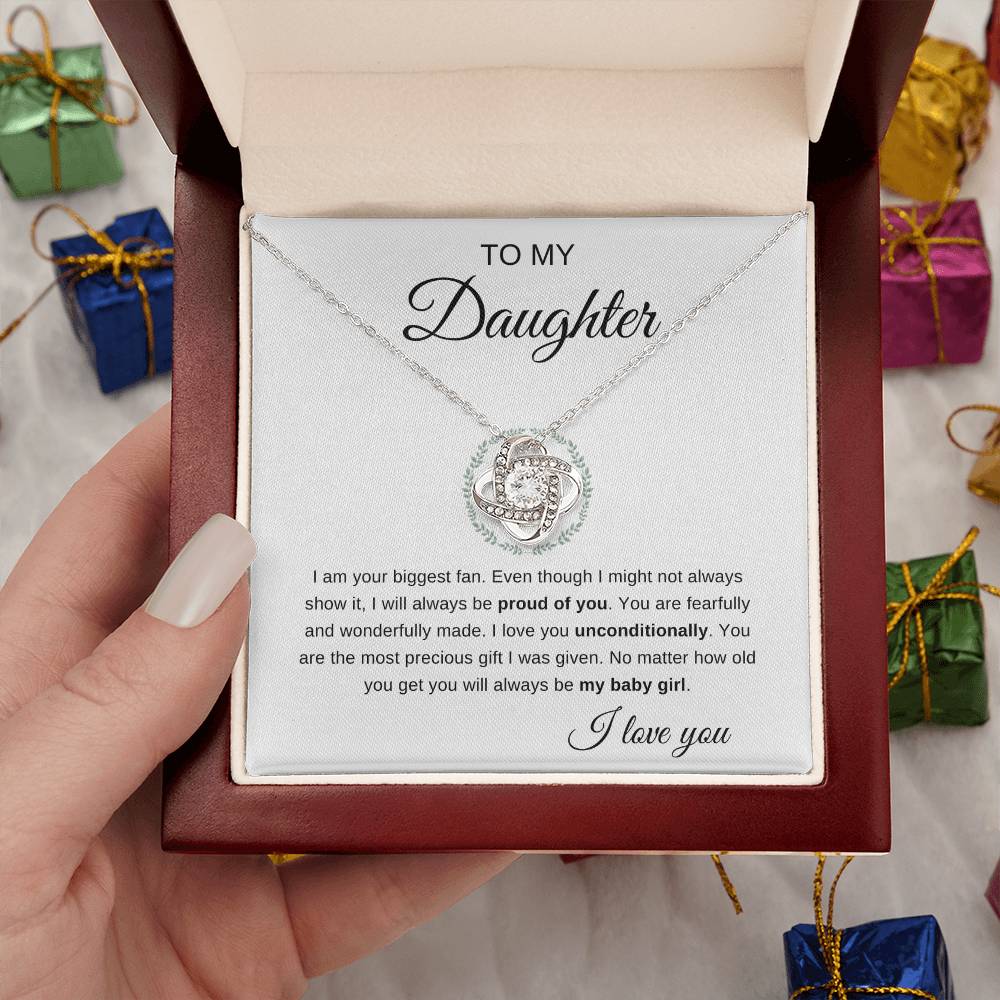 To My Daughter | Love Knot Necklace