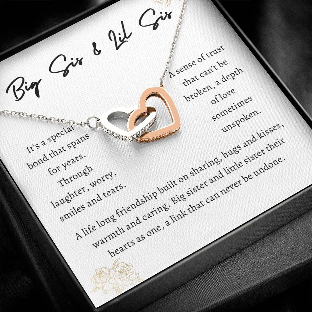 Big Sister & Little Sister | Interlocking Heart Necklace