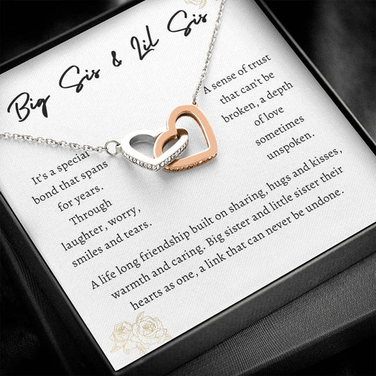 Big Sister & Little Sister | Interlocking Heart Necklace