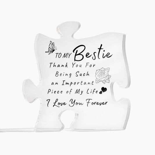 To My Bestie | Acrylic Puzzle Plaque